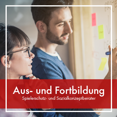 Aus- und Fortbildung Spielerschutz- und Sozialkonzeptberater Ausbildung, Weiterbildung, Spielerschutz, Sozialkonzept, Berater